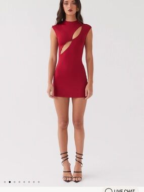 PepperMayo Special Affair Mini Dress - Berry size 8